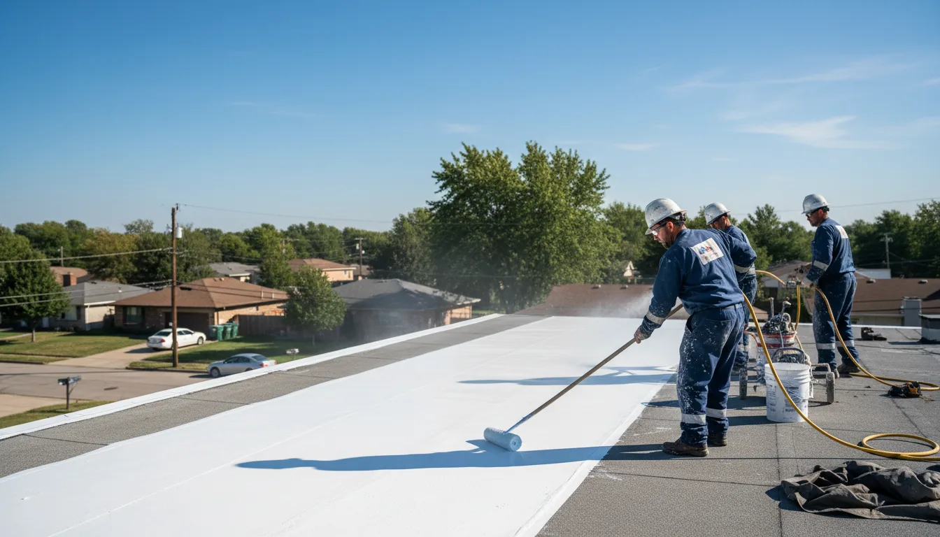 Commercial roof coating in Nashville, MI near me